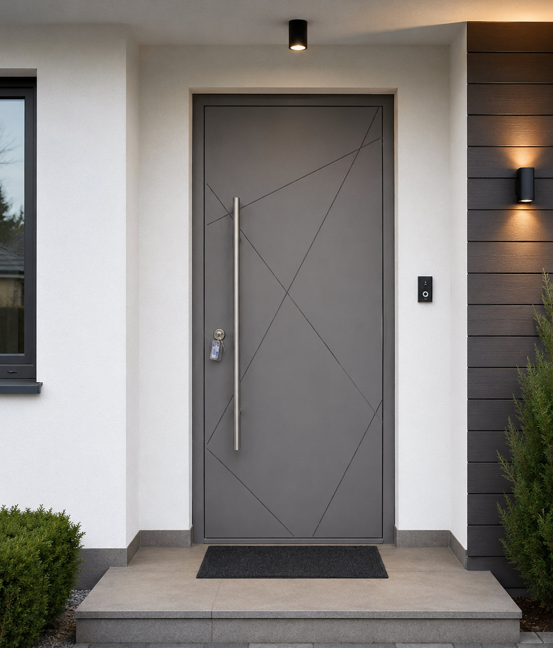 IronDOOR02 hőszigetelt biztonsági acél bejárati ajtó modern kivitelben