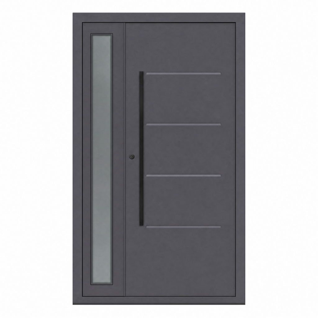 Hőszigetelt biztonsági bejárati ajtó IronDOOR18 kétszárnyú 138×208 cm - rejtett pánttal