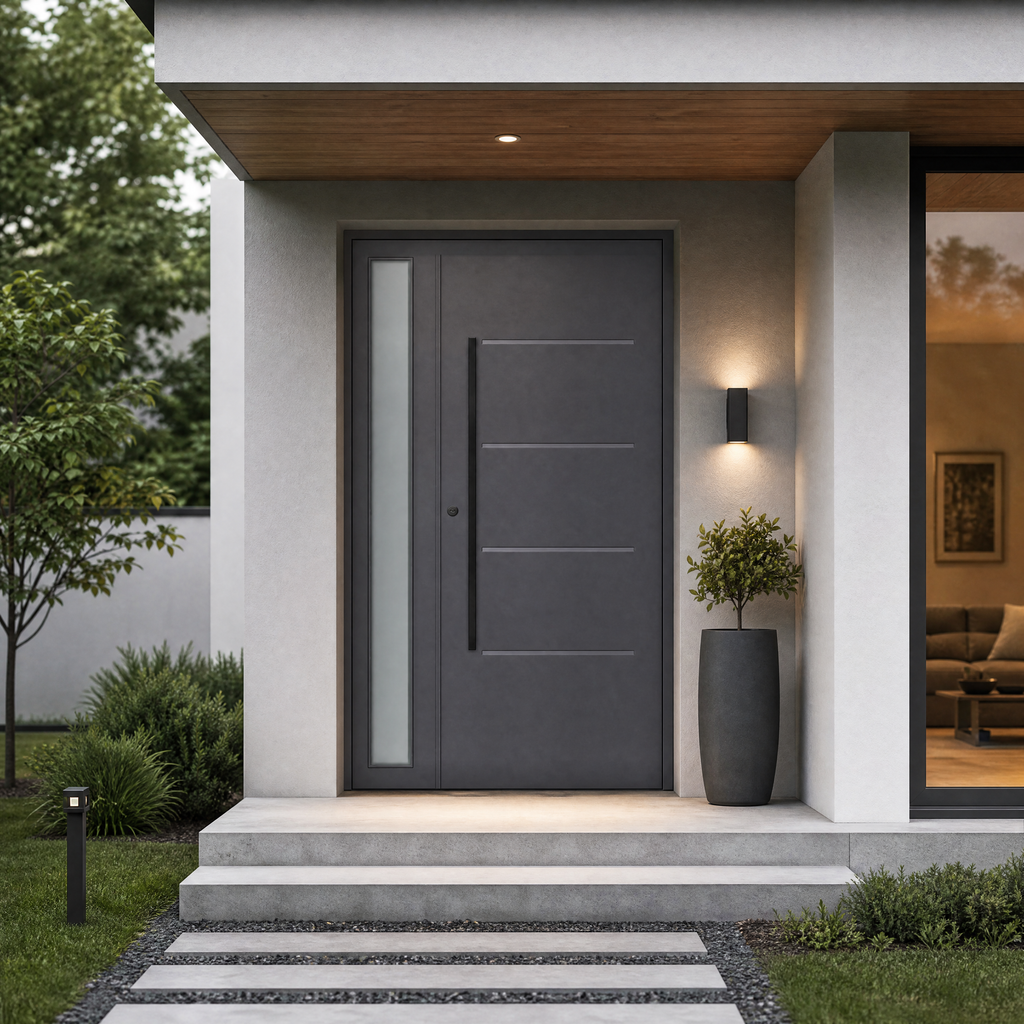 Hőszigetelt biztonsági bejárati ajtó IronDOOR18 kétszárnyú 138×208 cm - rejtett pánttal