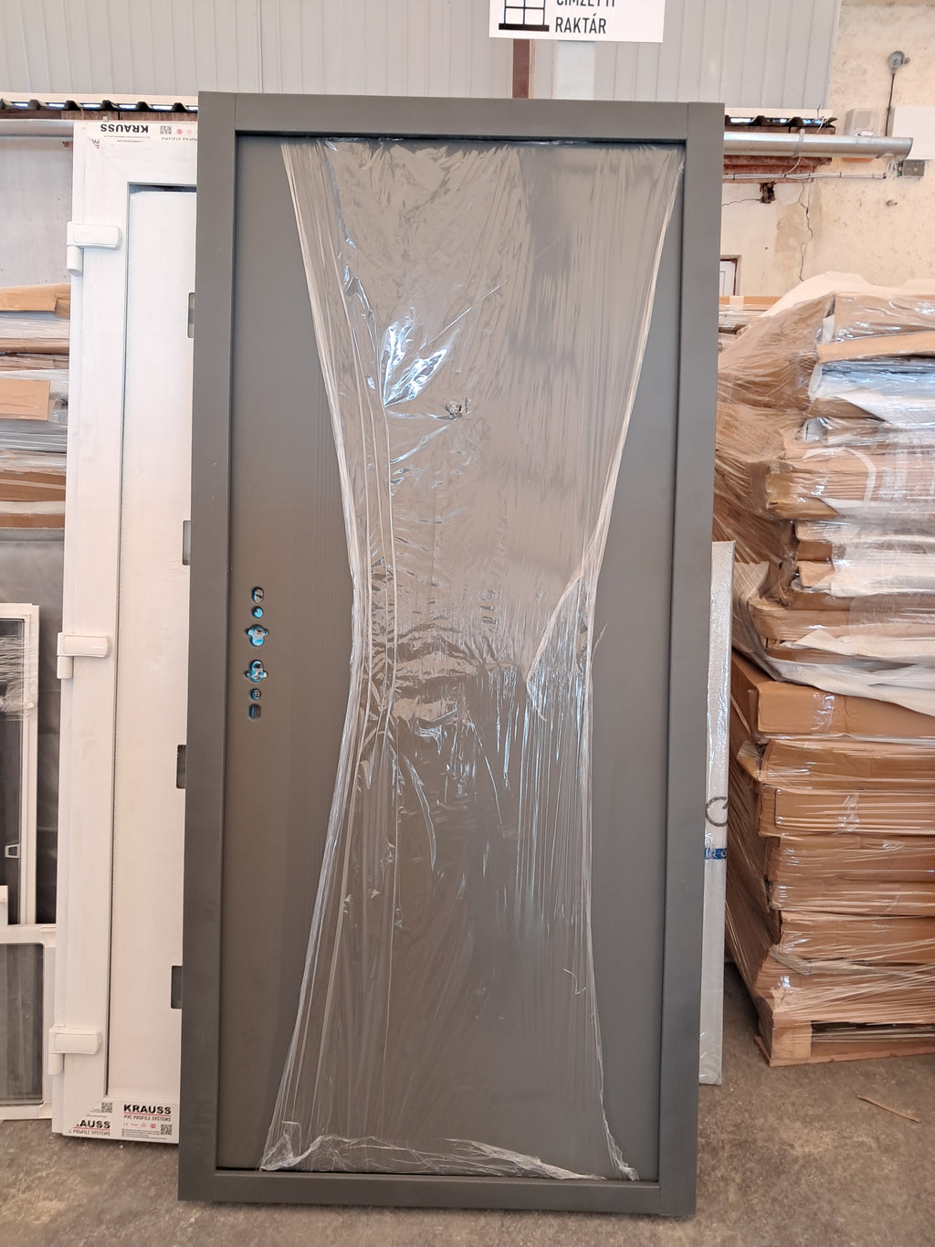 Termoizolovana sigurnosna ulazna vrata IronDOOR01 98x208cm antracit sa 4-funkcionalnom pametnom bravom