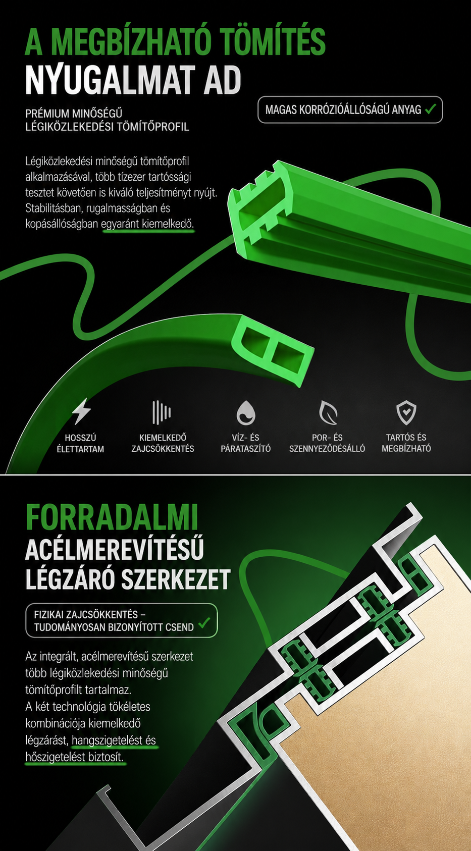 Hőszigetelt biztonsági bejárati ajtó IronDOOR02 98×208 cm - Prémium kivitel: 100mm-es profil, rejtett zsanérral