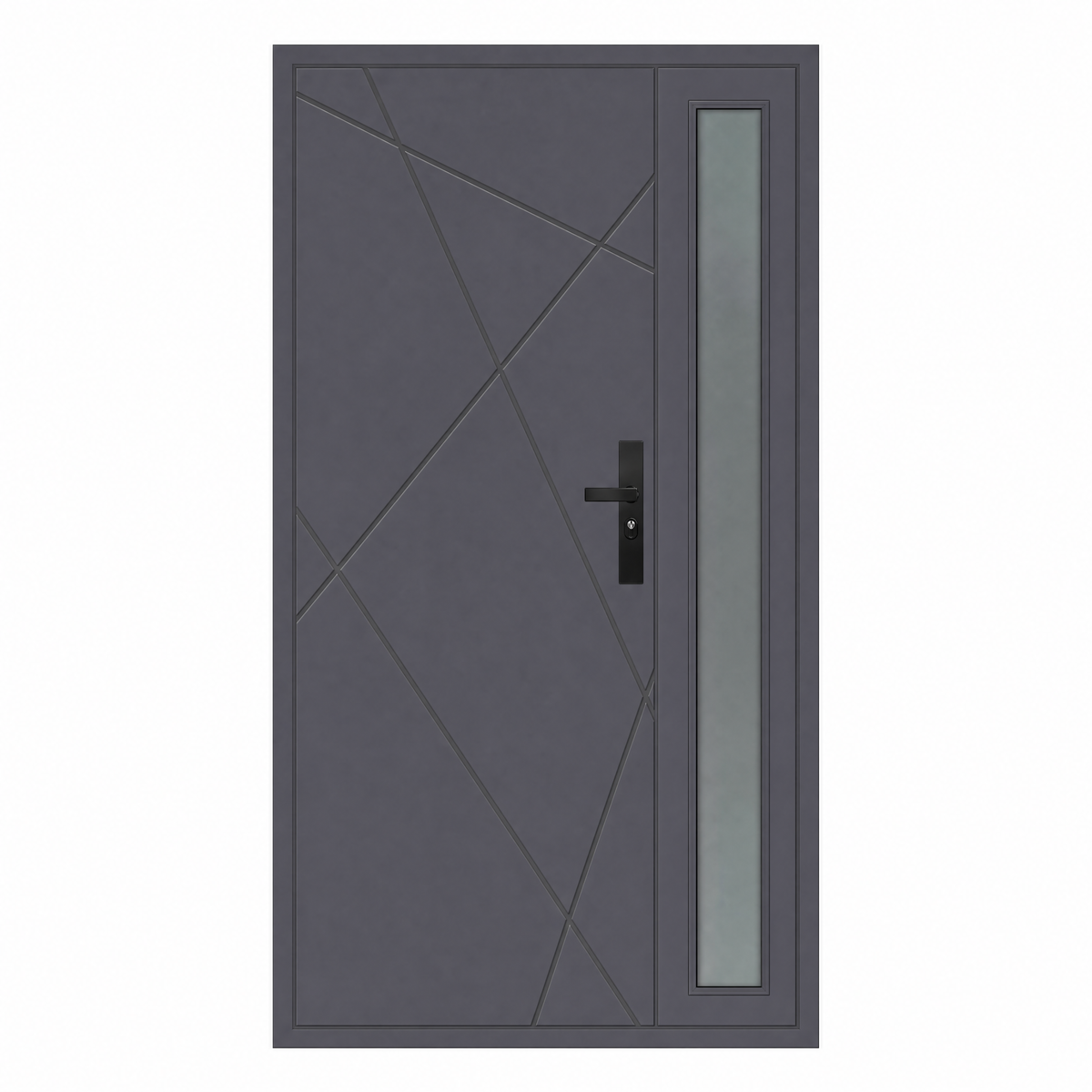 Hőszigetelt biztonsági bejárati ajtó IronDOOR02 kétszárnyú 138x208 cm -rejtett pánttal
