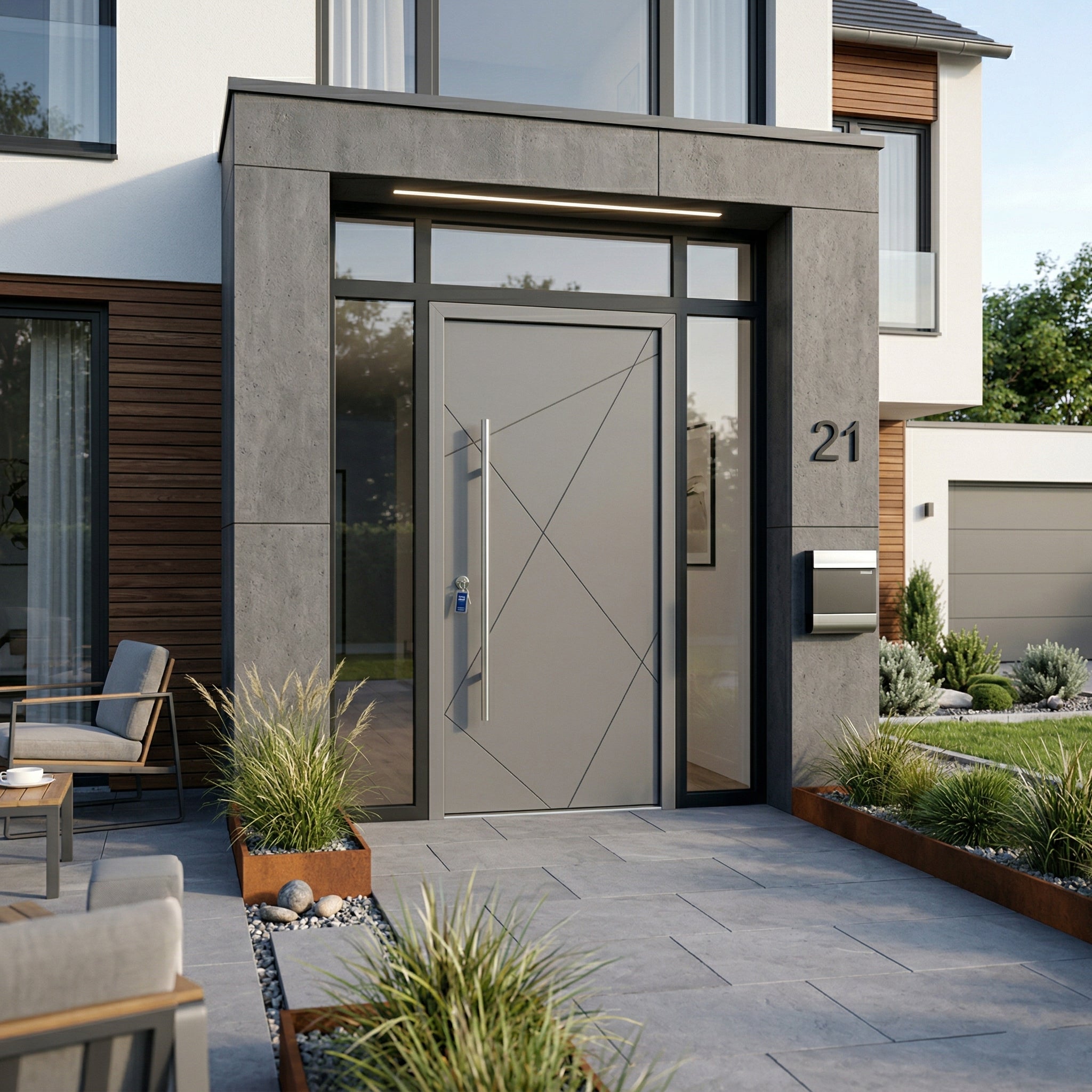 Hőszigetelt biztonsági bejárati ajtó IronDOOR02 98x208 cm