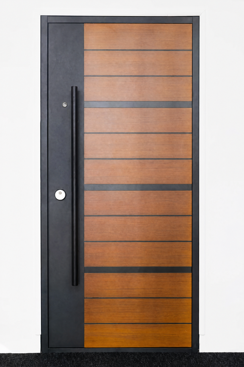 Ușă de intrare securizată, termoizolată IronDOOR24 98×208 cm - Versiune Premium: profil de 100mm, cu balamale ascunse