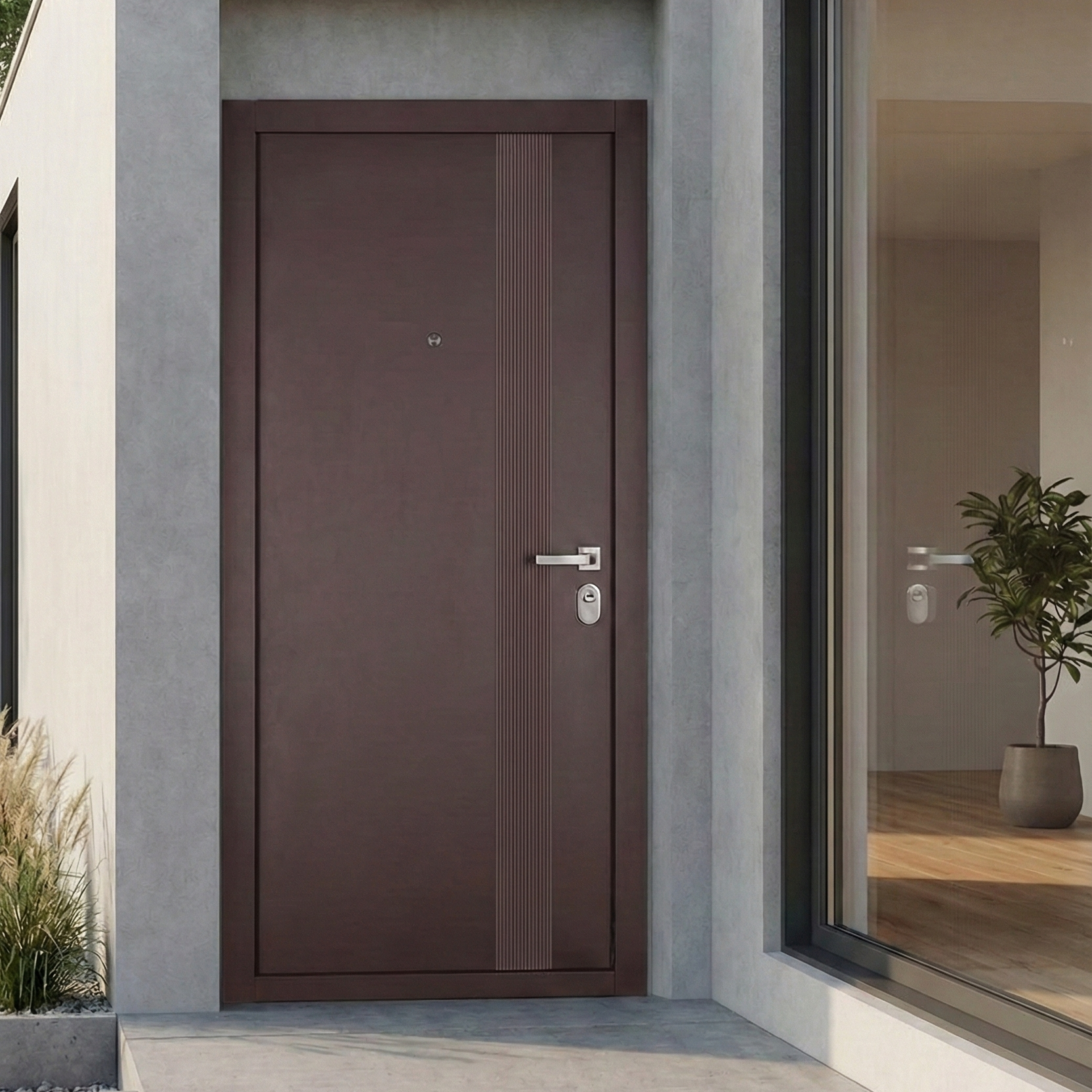 Hőszigetelt biztonsági bejárati ajtó IronDOOR30 98×208 cm